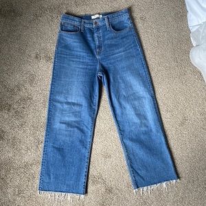 Madewell Slim Wide Leg Crop Jean